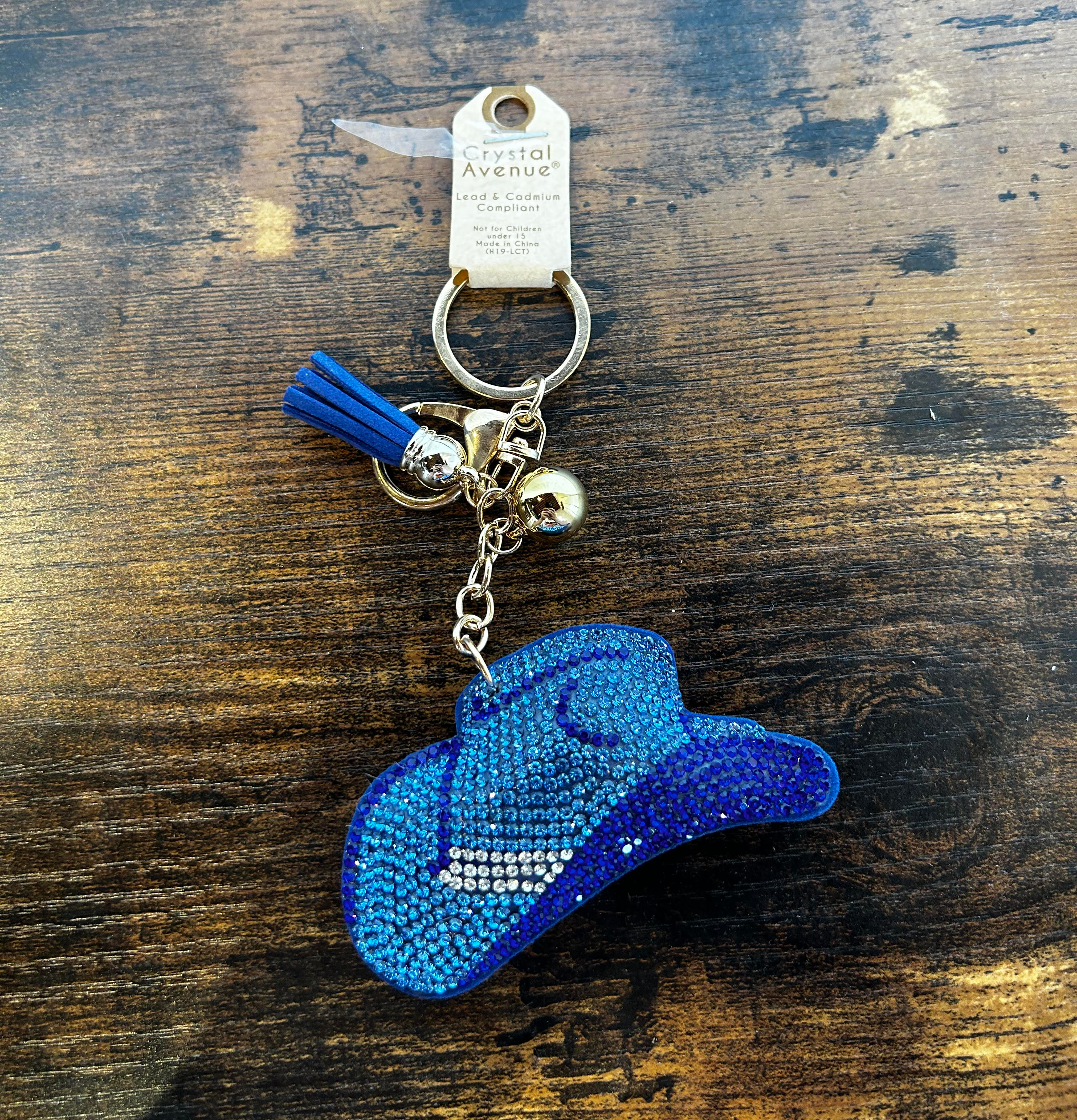 Glitter Cowboy Keychain