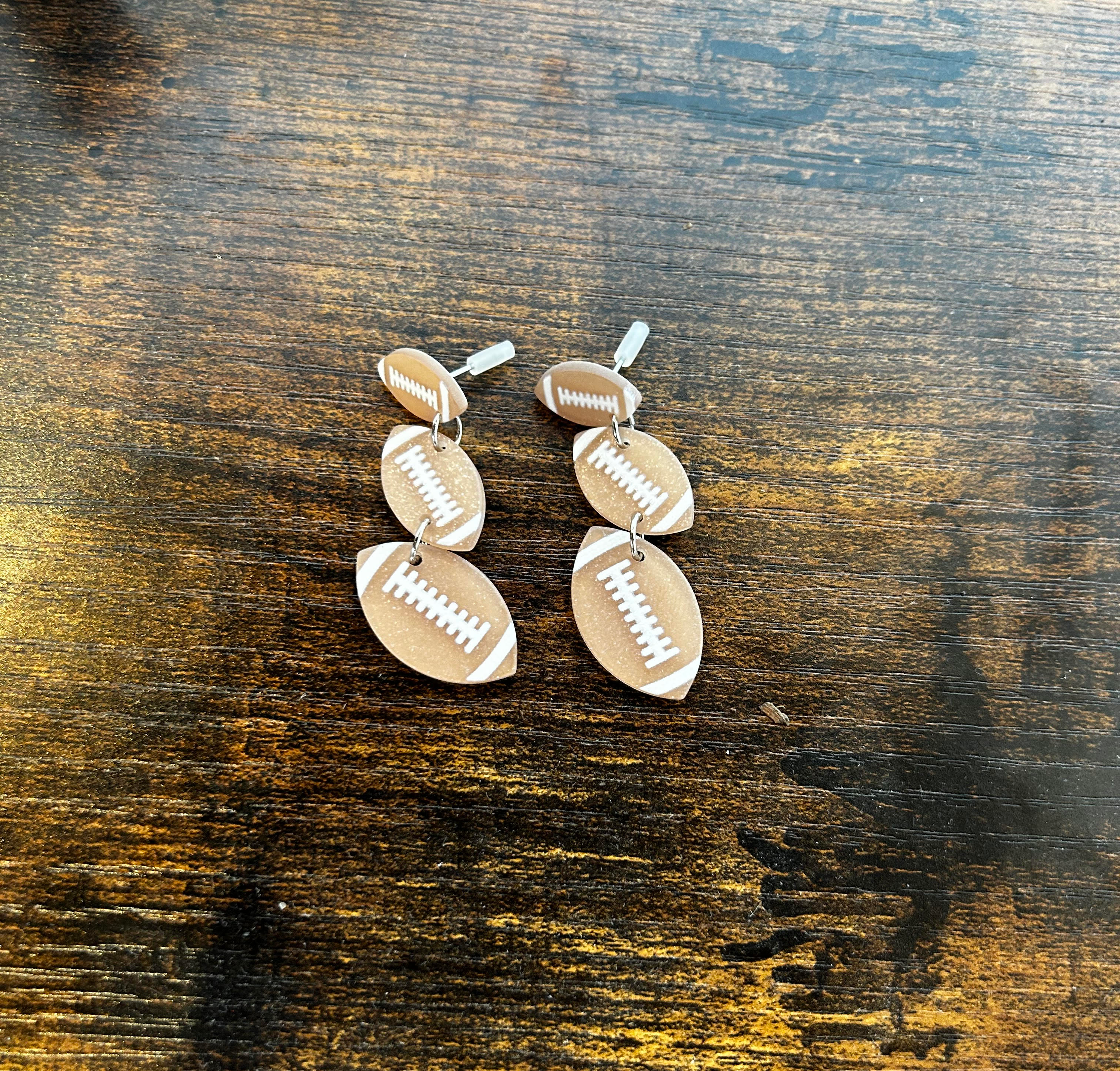 Football Dangle Earrings 23'