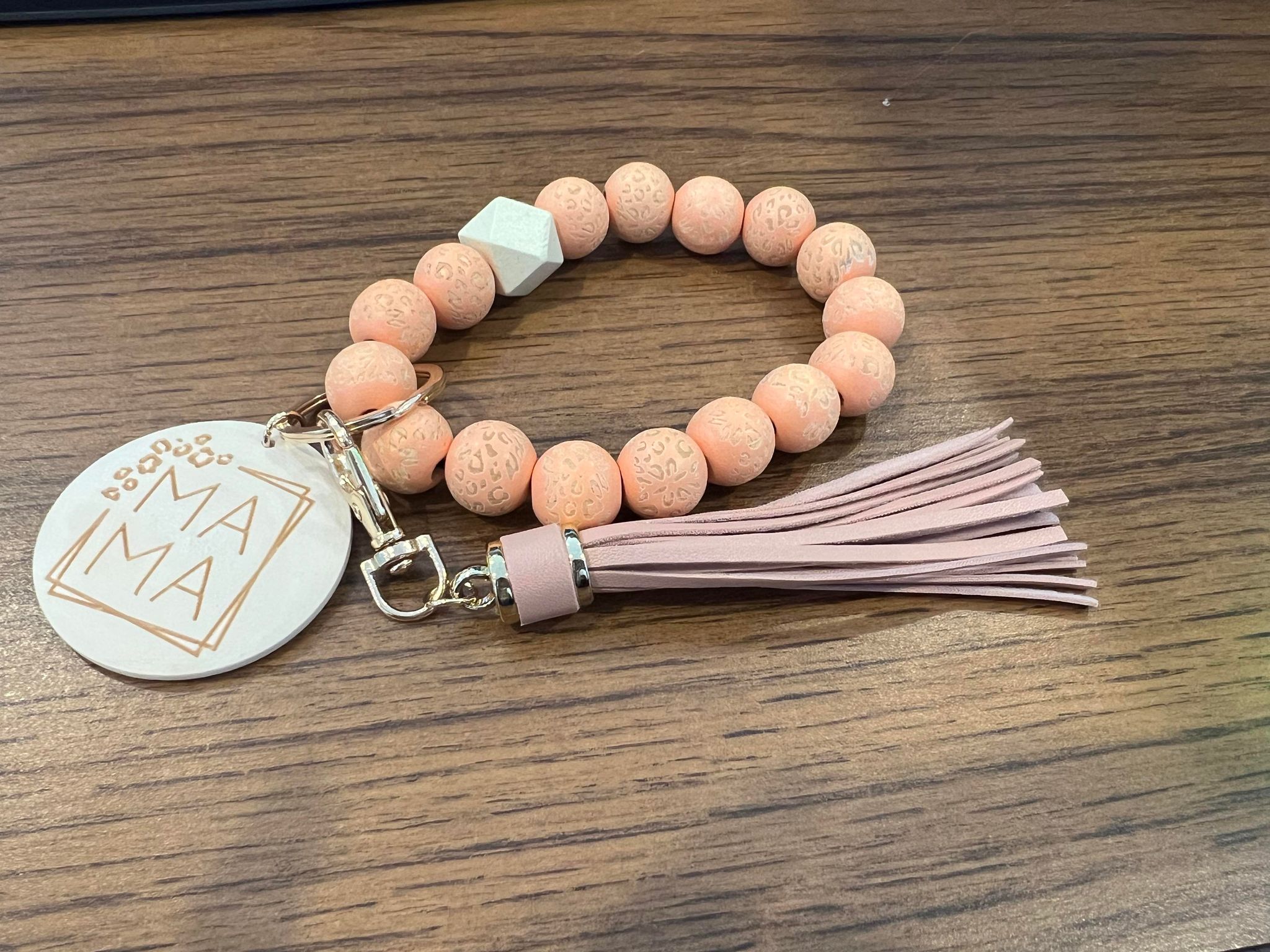 Peach Mama Keychain